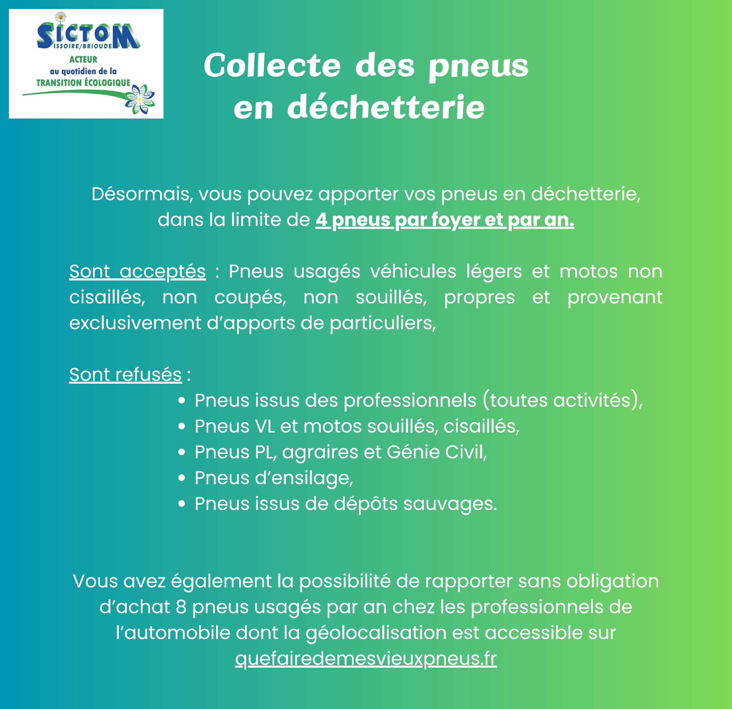 You are currently viewing Collecte des pneus en déchetterie